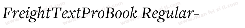 FreightTextProBook Regular字体转换